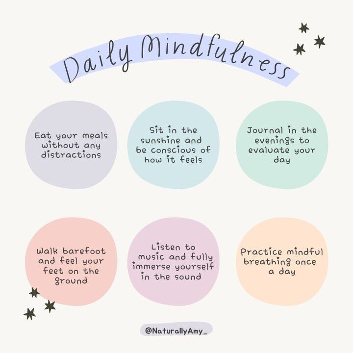 Practice mindfulness for wellness 🤍

Repost from @naturallyamy_

Please note this content is for entertainment and/or educational purposes only. This information is not meant to be a substitute for clinical therapy, consultation, or crisis services.