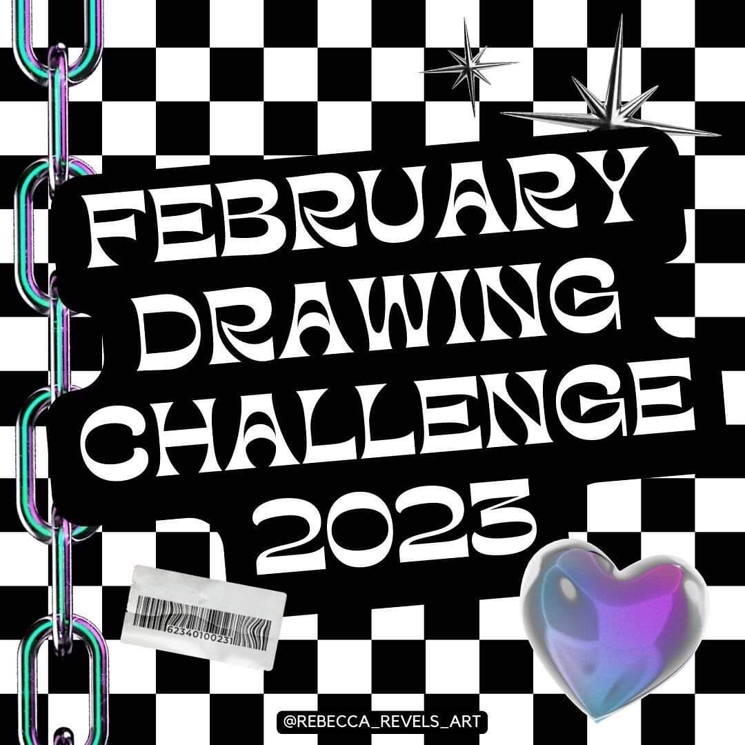 It&rsquo;s time! Starting tomorrow, myself and a few friends will be participating in a February drawing/art challenge 💜
.
Remember, the point of the challenge isn&rsquo;t to compare your work, stress you out, or limit your creative flow. It&rsquo;s