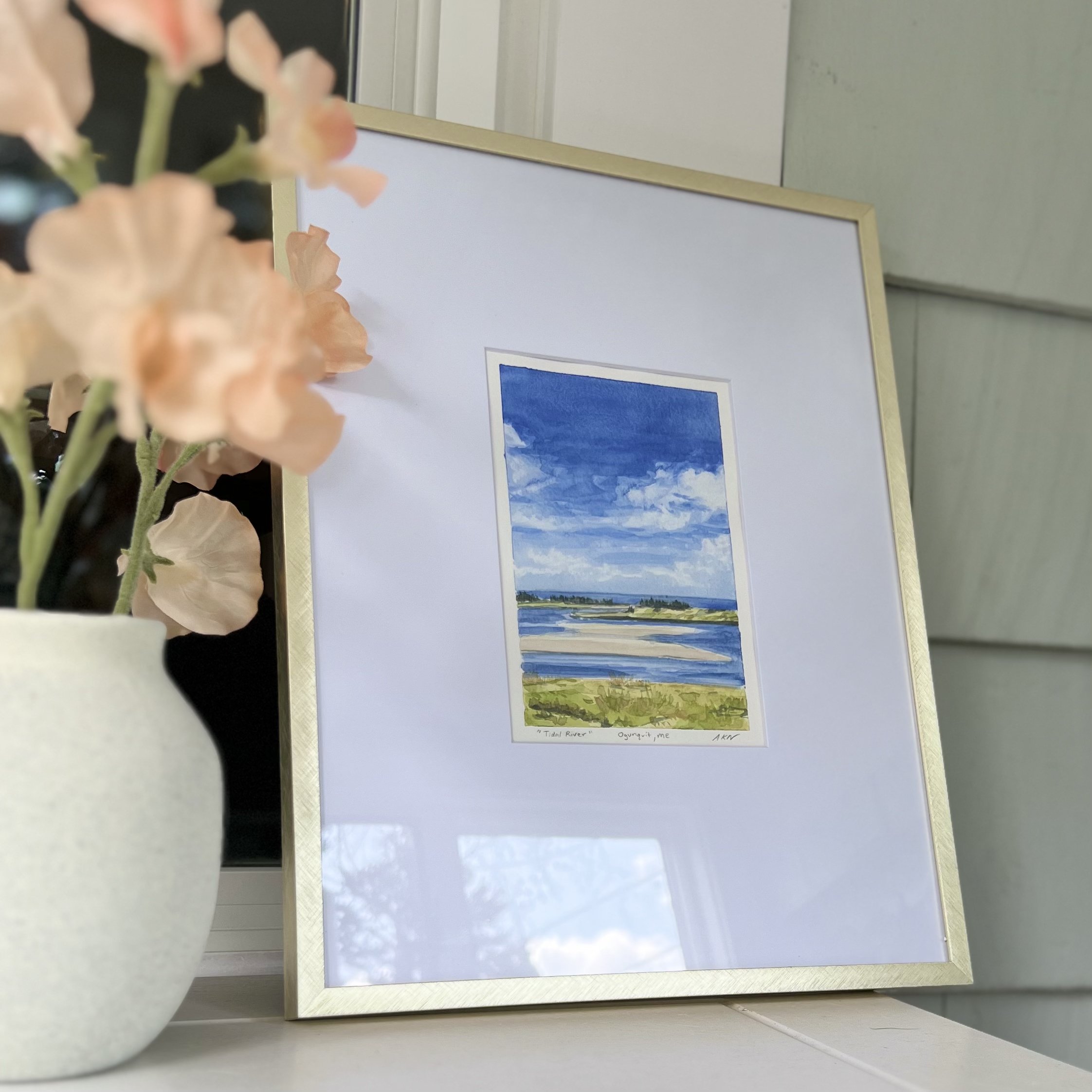 “Tidal River” - Original Framed to 11x14"