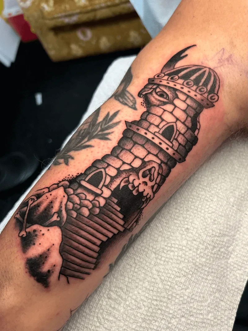 Blackwork tattoo Longueuil