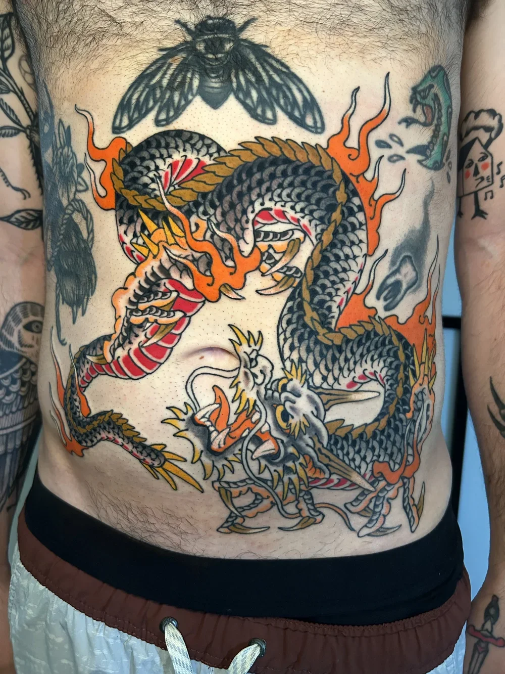 Tatouage japonais dragon