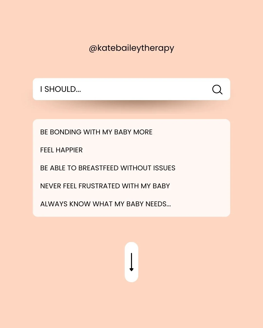 Hey mama, let's talk about those pesky &quot;shoulds&quot; that creep into our minds. ✨️⬇️⁠
⁠
You know them well: &quot;I should be more patient,&quot; &quot;I should have it all figured out,&quot; &quot;I should be enjoying every moment.&quot; These