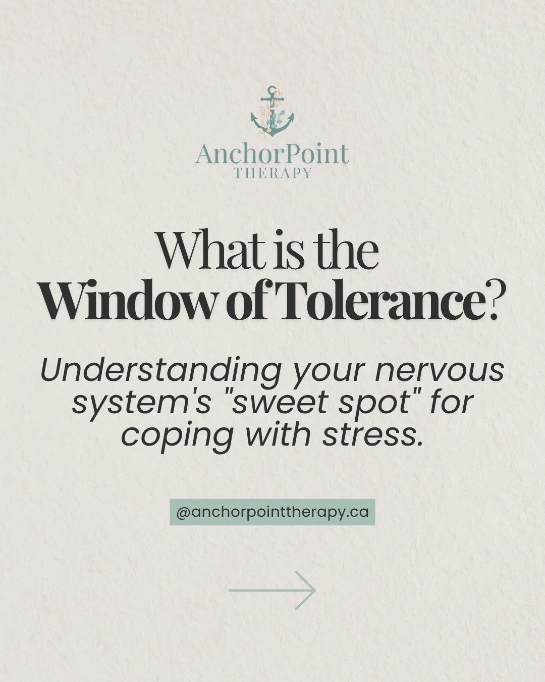 Ever wonder why some days you feel calm and capable, while other days even small stressors feel overwhelming?

The Window of Tolerance helps us understand how our nervous system responds to stress. When we're outside our window, we may feel anxious a