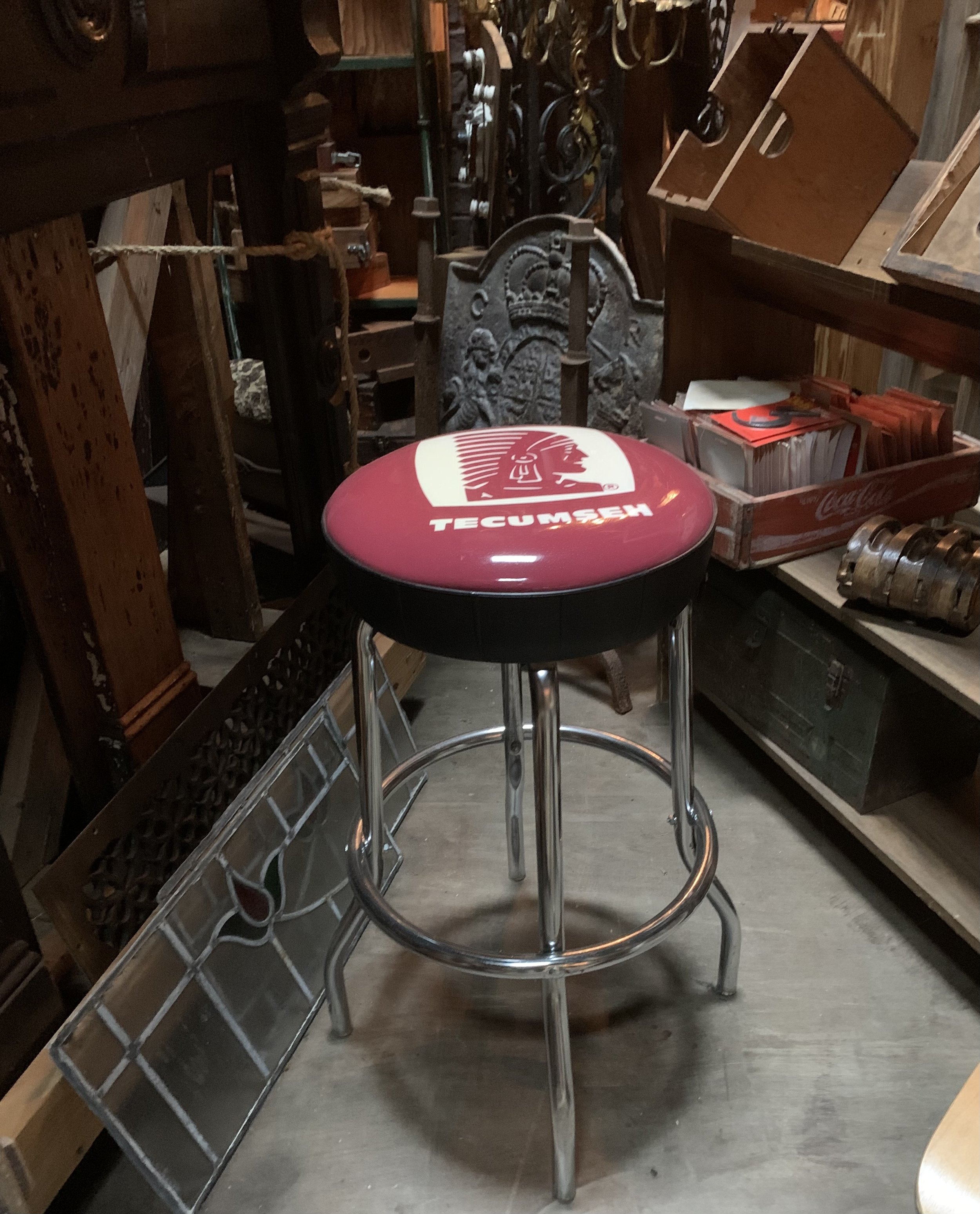 "New Old Stock" Tecumseh stools,   2 left