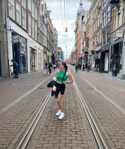 solo female traveler in amsterdam