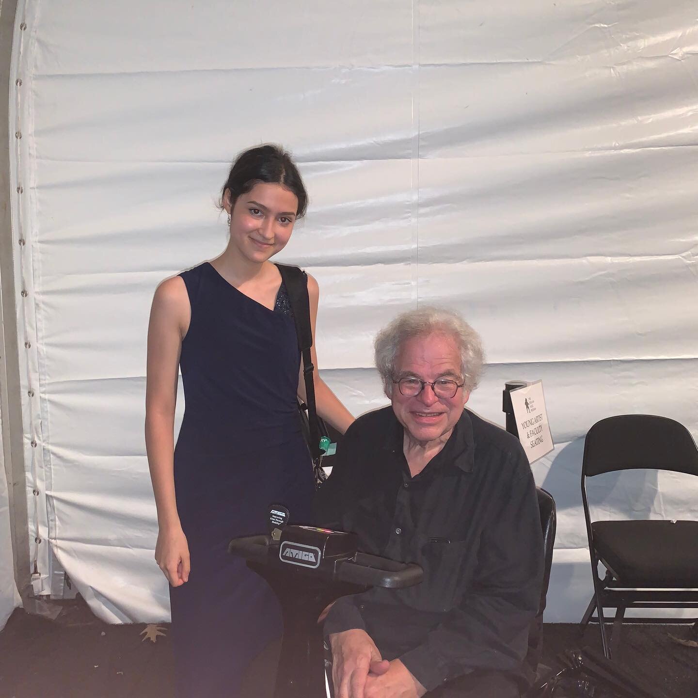 Enormous privilege to be present at The Perlman Music Program last night. While as a proud mom supporting Leah and her Brahms Quartet, the unexpected surprise was being rewarded by Mr. P&rsquo;s generosity to step in last minute for a sick student pe