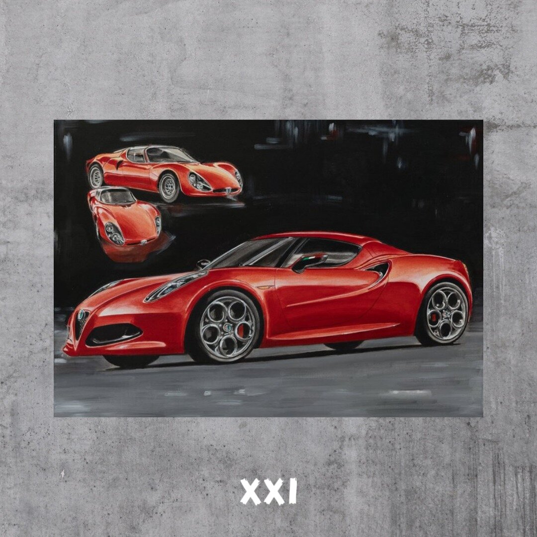 🚀 Rev up your engines and behold the stunning Alfa Romeo 4C by Hans Baakman, now available as an NFT! 🎨🏎️⁠
⁠
Voted the 'Most Beautiful Concept Car of the Year,' this masterpiece of automotive design captures the essence of speed, elegance, and pur