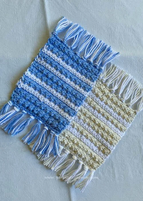 Textured Crochet Coaster — Pams Cozy Corner Crochet and Knit Designer