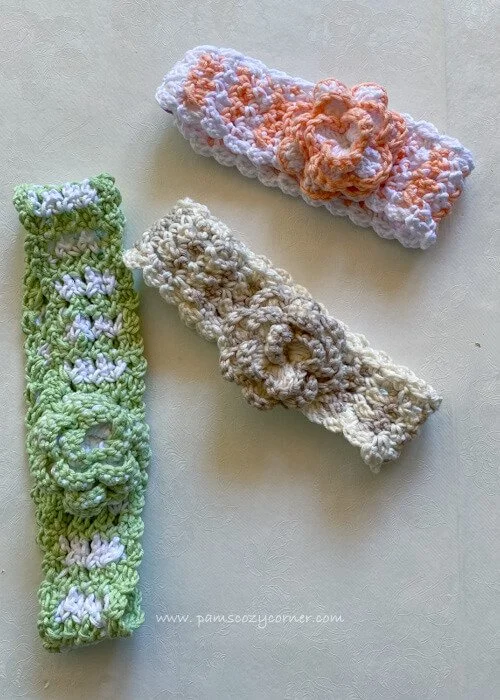 Free crochet lace headbands that are easy, and quick to make perfect
