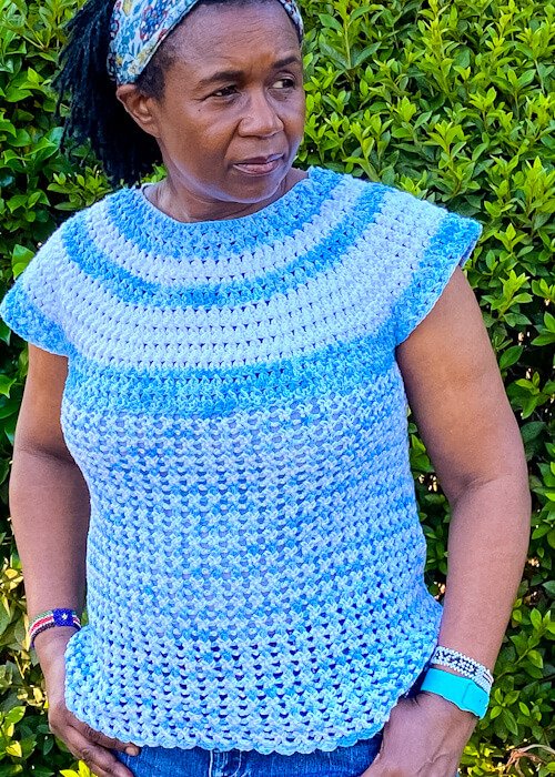 Tweedie Crochet Summer Top — Pams Cozy Corner - Crochet and Knit Designer