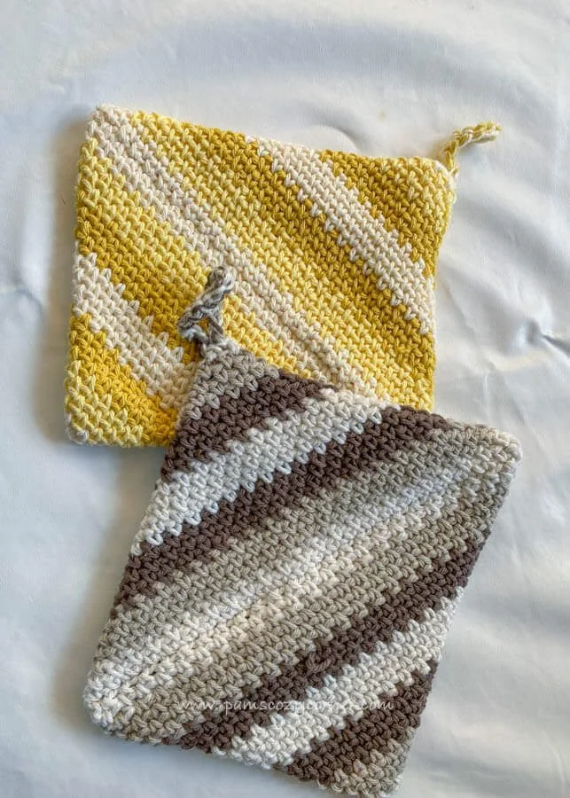 A touch of Autumn Potholder — Pams Cozy Corner Crochet and Knit Designer