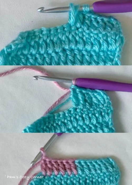 How to Change Yarn in Crochet and Knitting — Pams Cozy Corner 