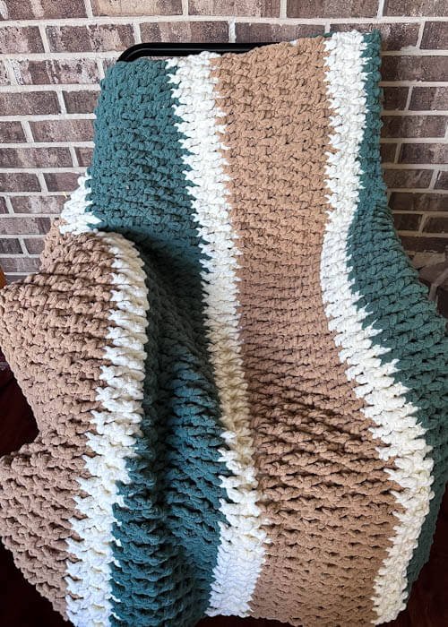Chunky Charles Crochet Throw Blanket Pattern — Pams Cozy Corner
