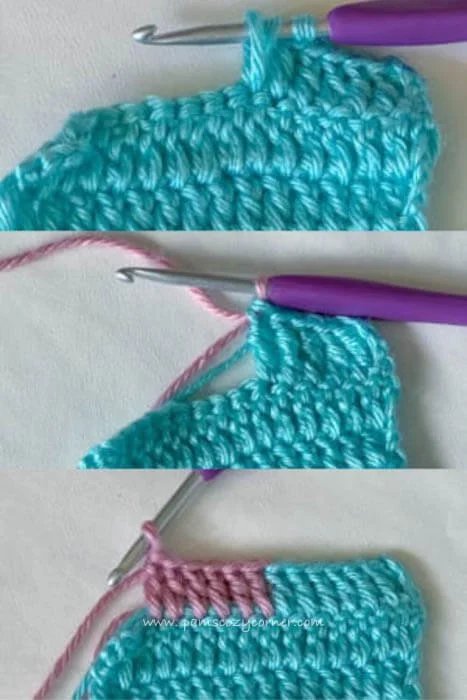 How to Change Yarn in Crochet and Knitting — Pams Cozy Corner 