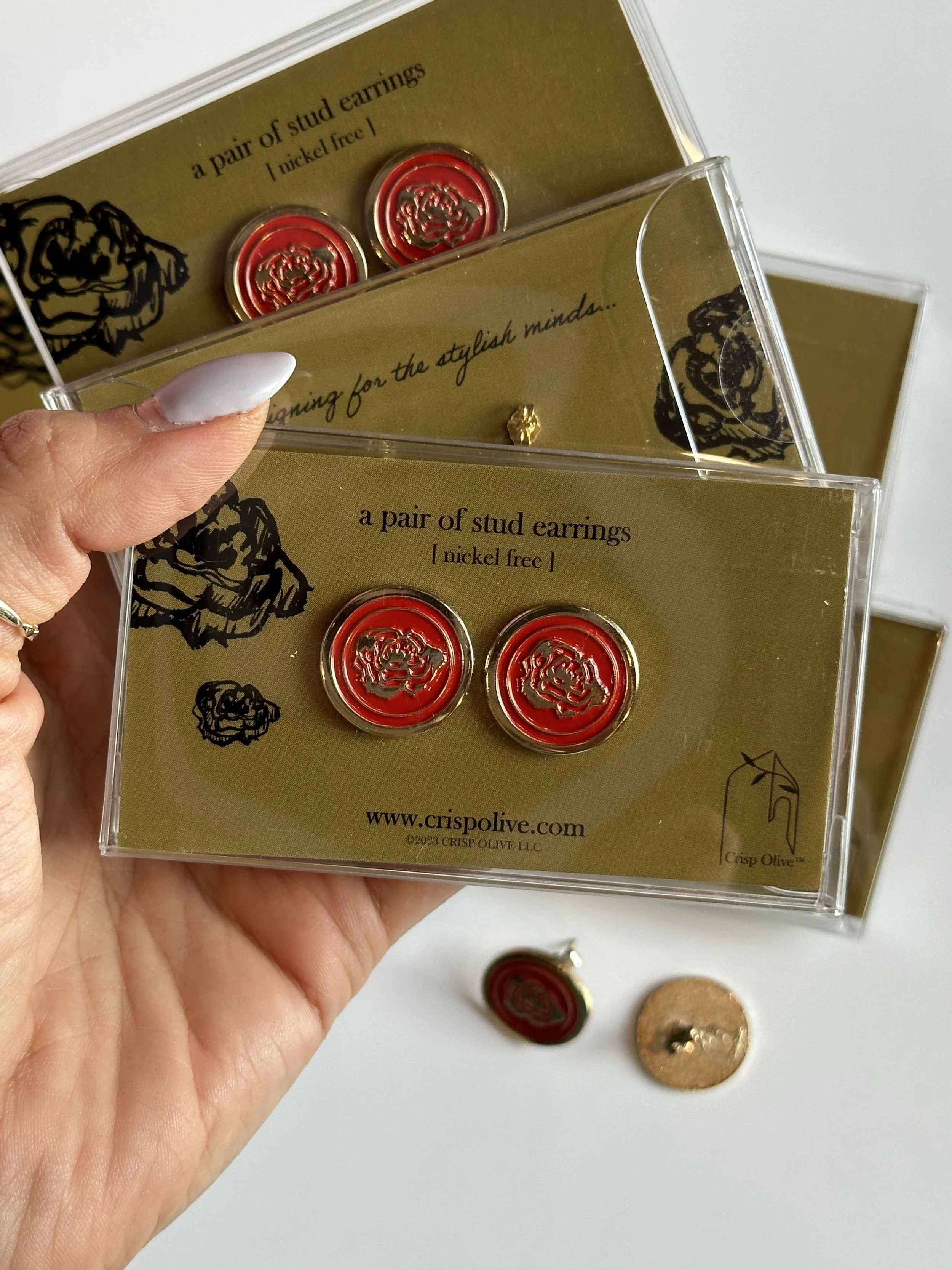 The Ultimate Stylish Gift: Rose Stud Earrings