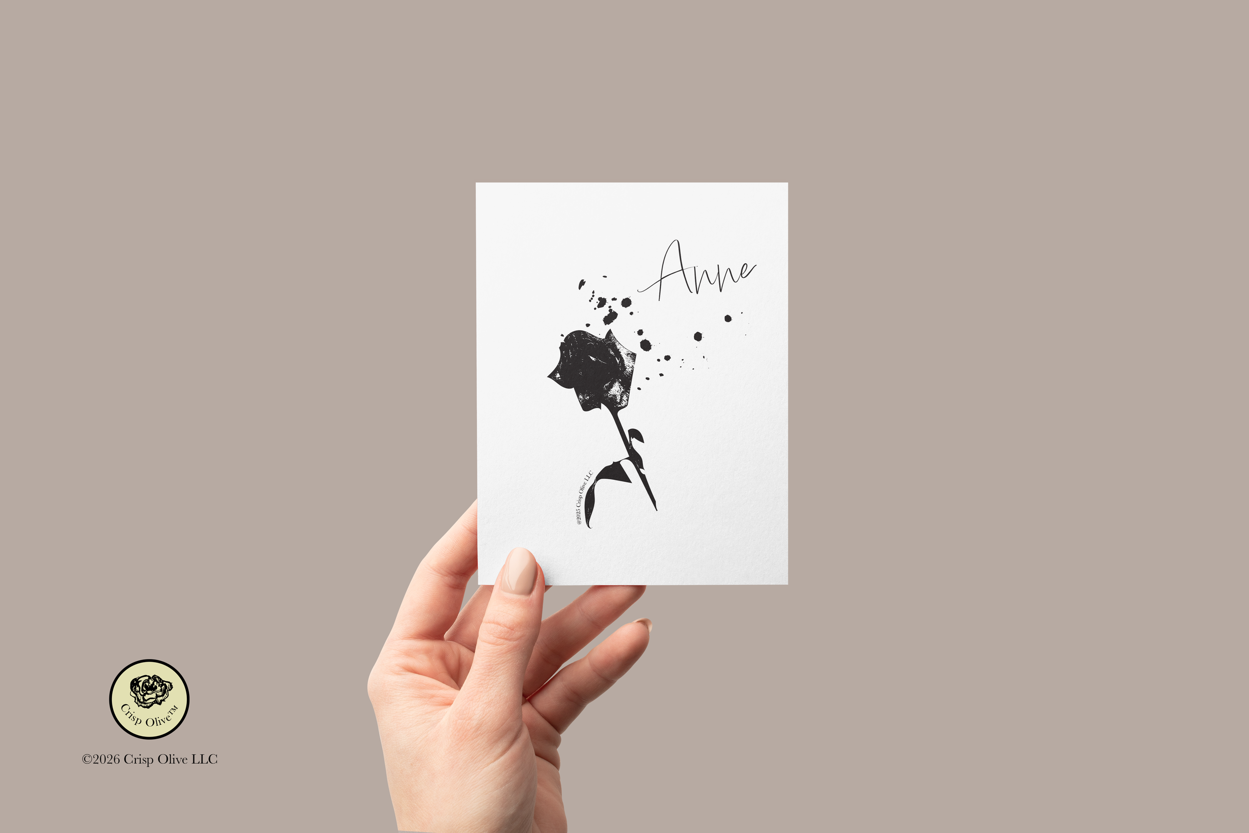 crisp-olive-black-rose-custom-note-card-design.png
