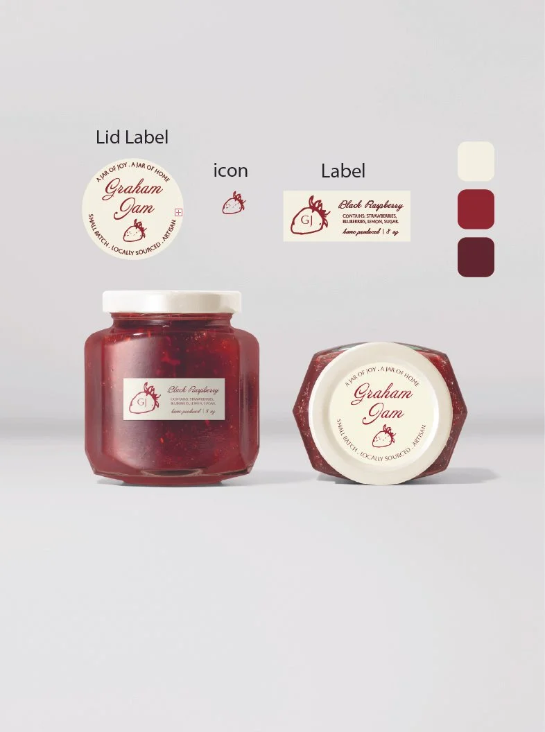 A Crisp Olive™ Studio branding visual guide for a  premium jam small business