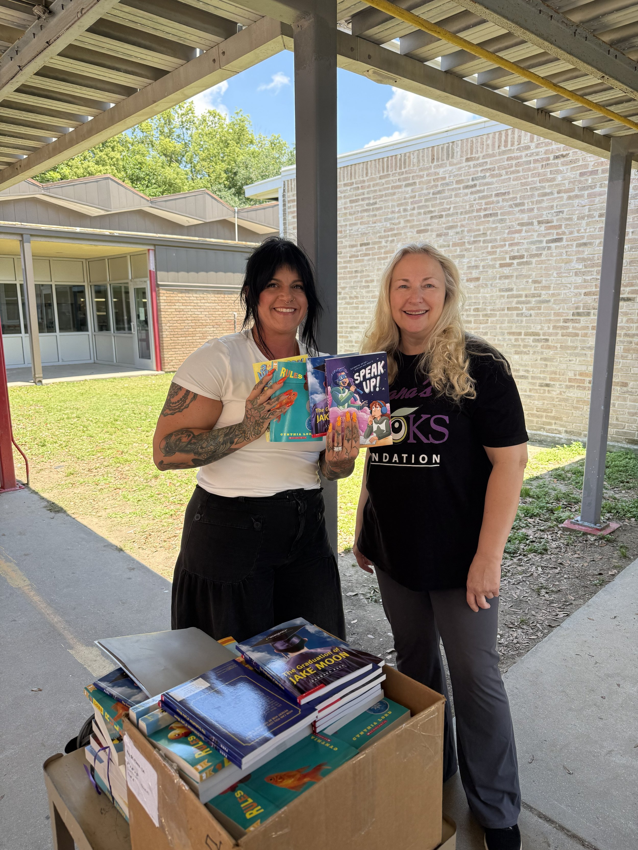 Ray St, Pierre -Lindsey Couvillon and Linda Drake, Librarian