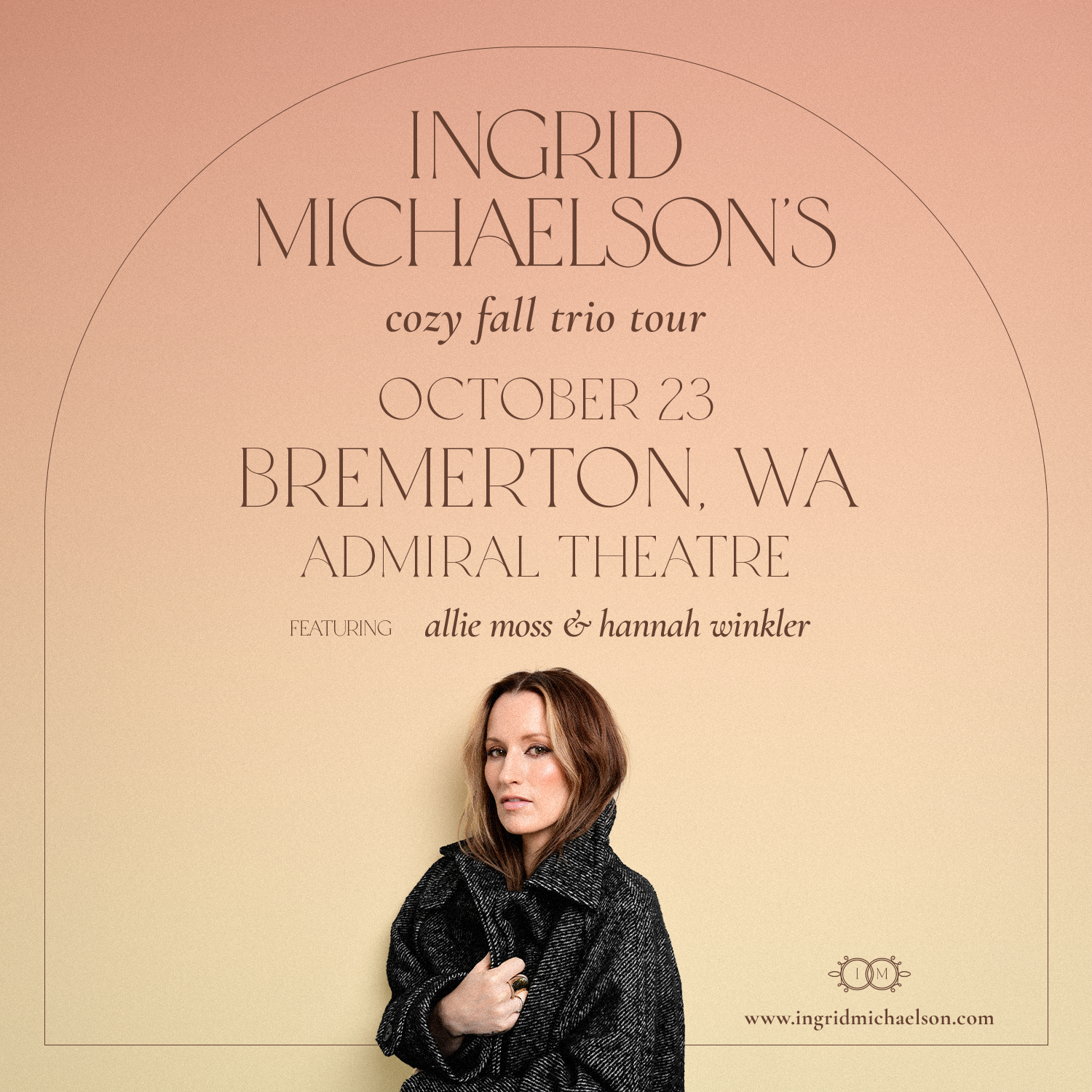 Ingrid Michaelson's Cozy Fall Trio Tour