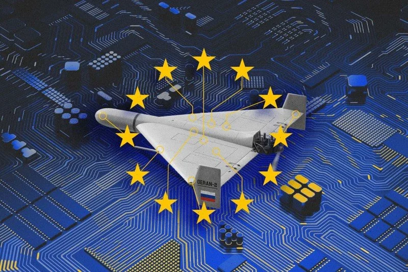 Investigation: The workhorse of Russia’s drone fleet — responsible for crippling Ukraine's energy grid and triggering a humanitarian crisis — is built with EU technology. Despite tightening sanctions, parts for the Geran-2 are still flowing into Russ