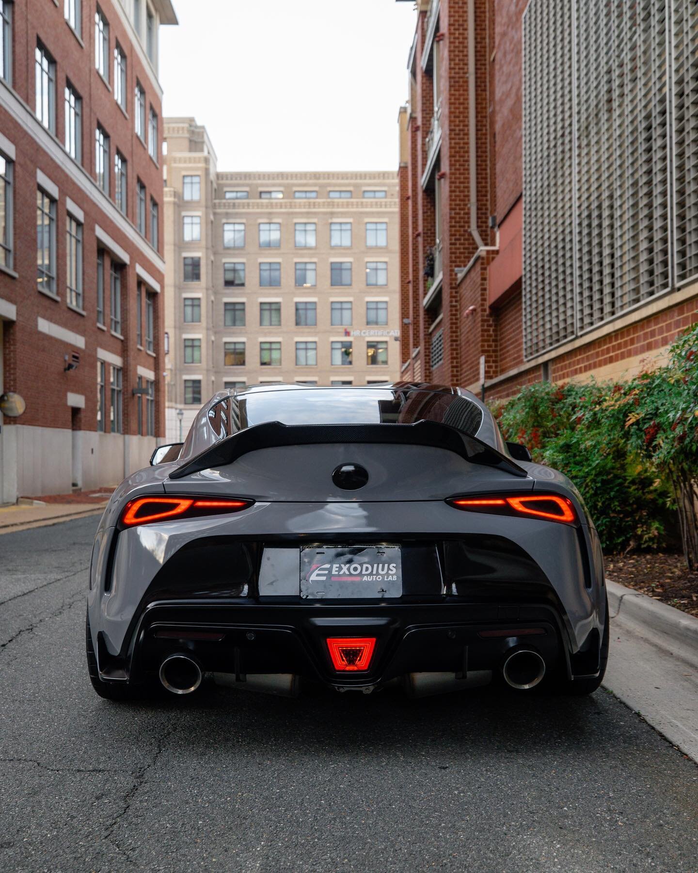 Supra wrapped in Nardo Grey 👽

We completed a full gloss &ldquo;Nardo Grey&rdquo; vinyl wrap, along with black accents around the car. Topped with a @carpro_official ceramic coating 🧪

Looking to get some vehicle customization done? Send us a messa