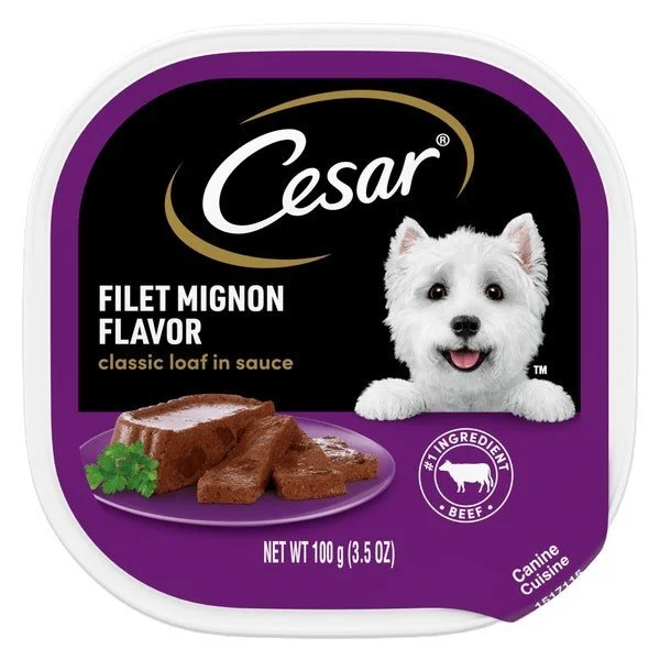 Cesar Classic Loaf in Sauce, 3.5oz tray (any flavor)