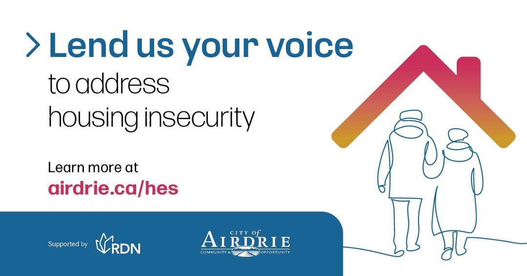We&rsquo;re working with the City of Airdrie and the Rural Development Network to gather information on houselessness and housing insecurity in Airdrie. If you&rsquo;re a service agency in Airdrie that also works with residents who may be unhoused or