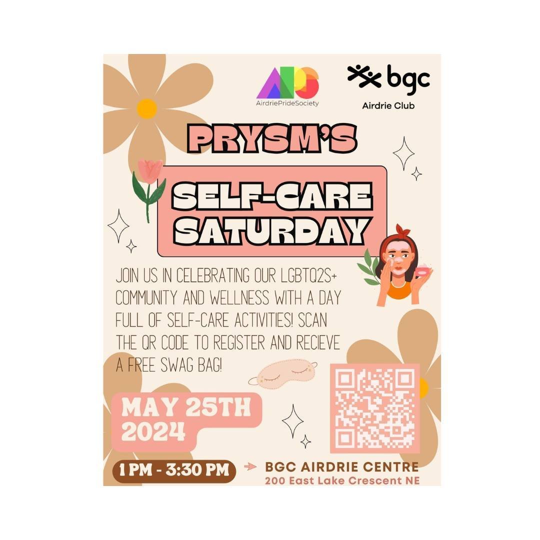 Come celebrate with us at a vibrant and inclusive LGBTQ2S+ self-care and wellness PRYSM event on May 25th from 1pm to 3:30pm at BGC. You will leave feeling refreshed and empowered, with a swag bag filled with goodies to continue your self-care journe
