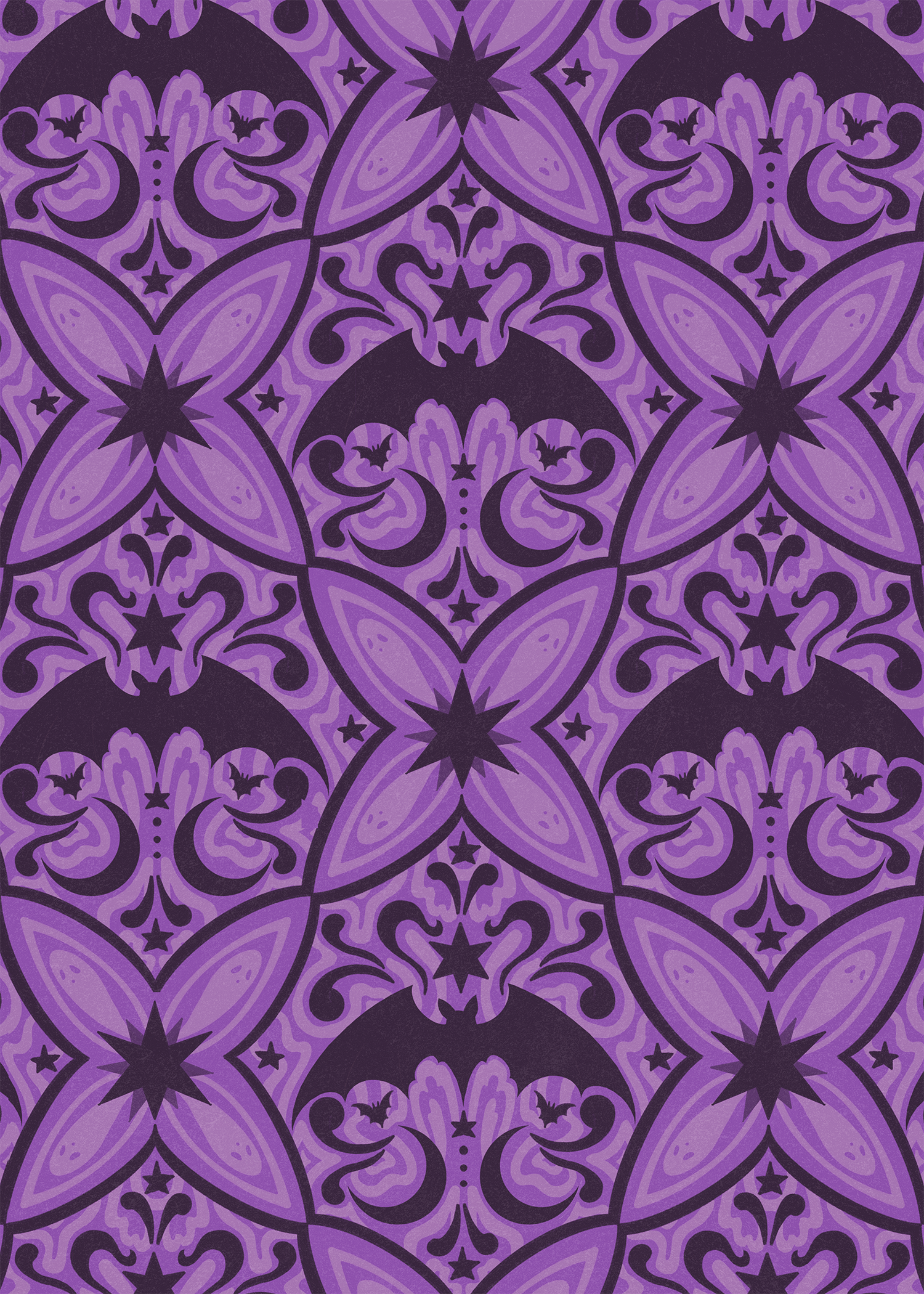 October seamless pattern for my Starry Mail Club.