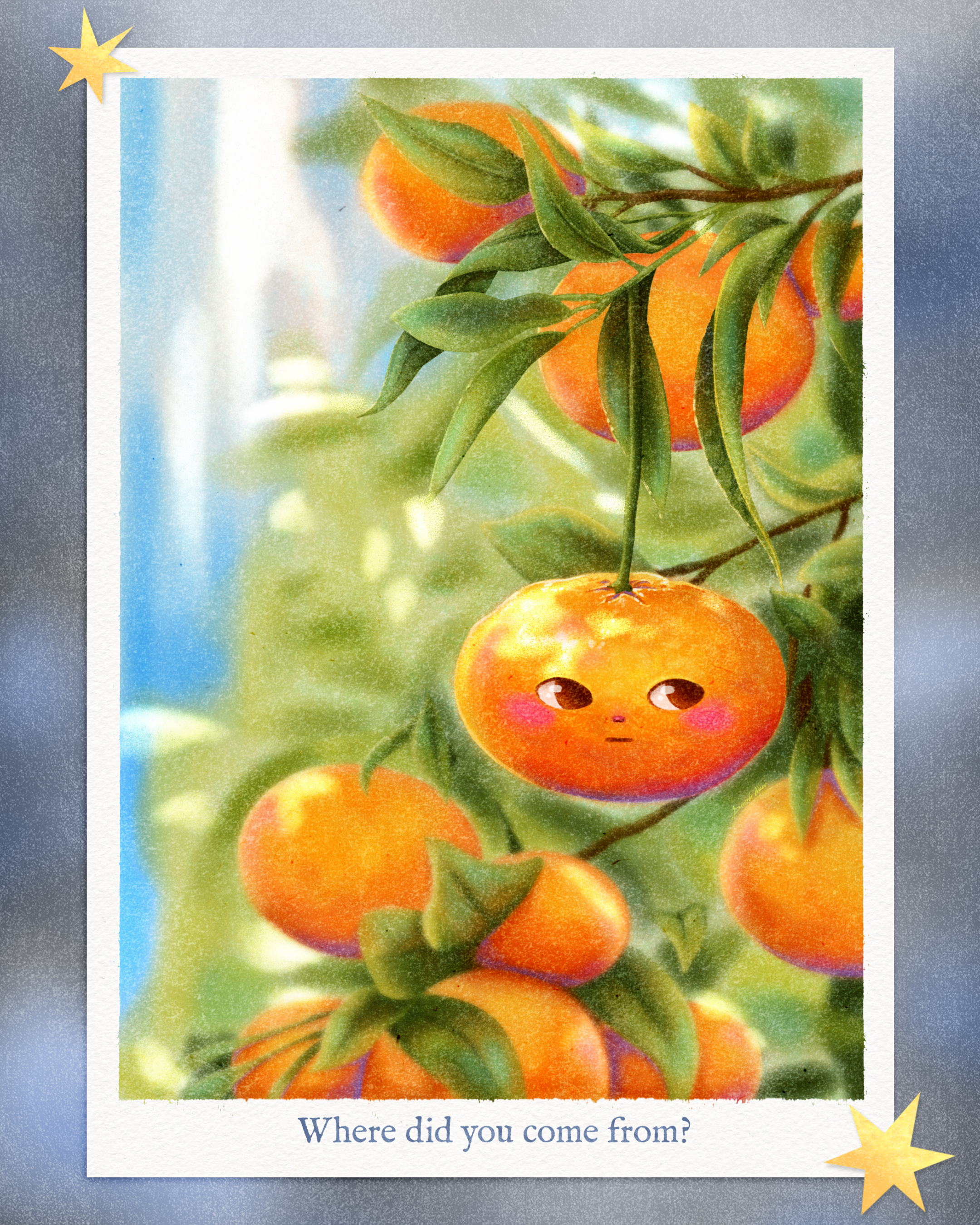 Where did you come from? August postcard for my Starry Mail Club.