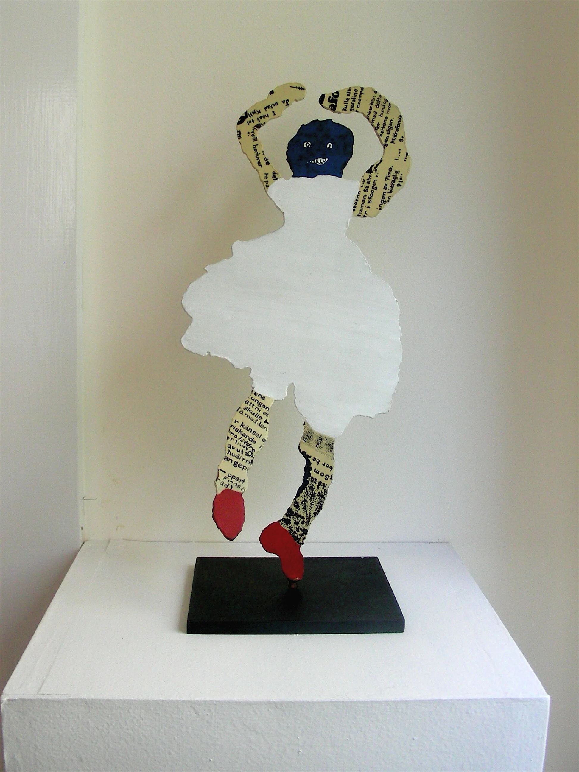 Candidate, maquette for residential installation, Haverford, Pennsylvania, 1977, polychrome steel, 13” x 6”