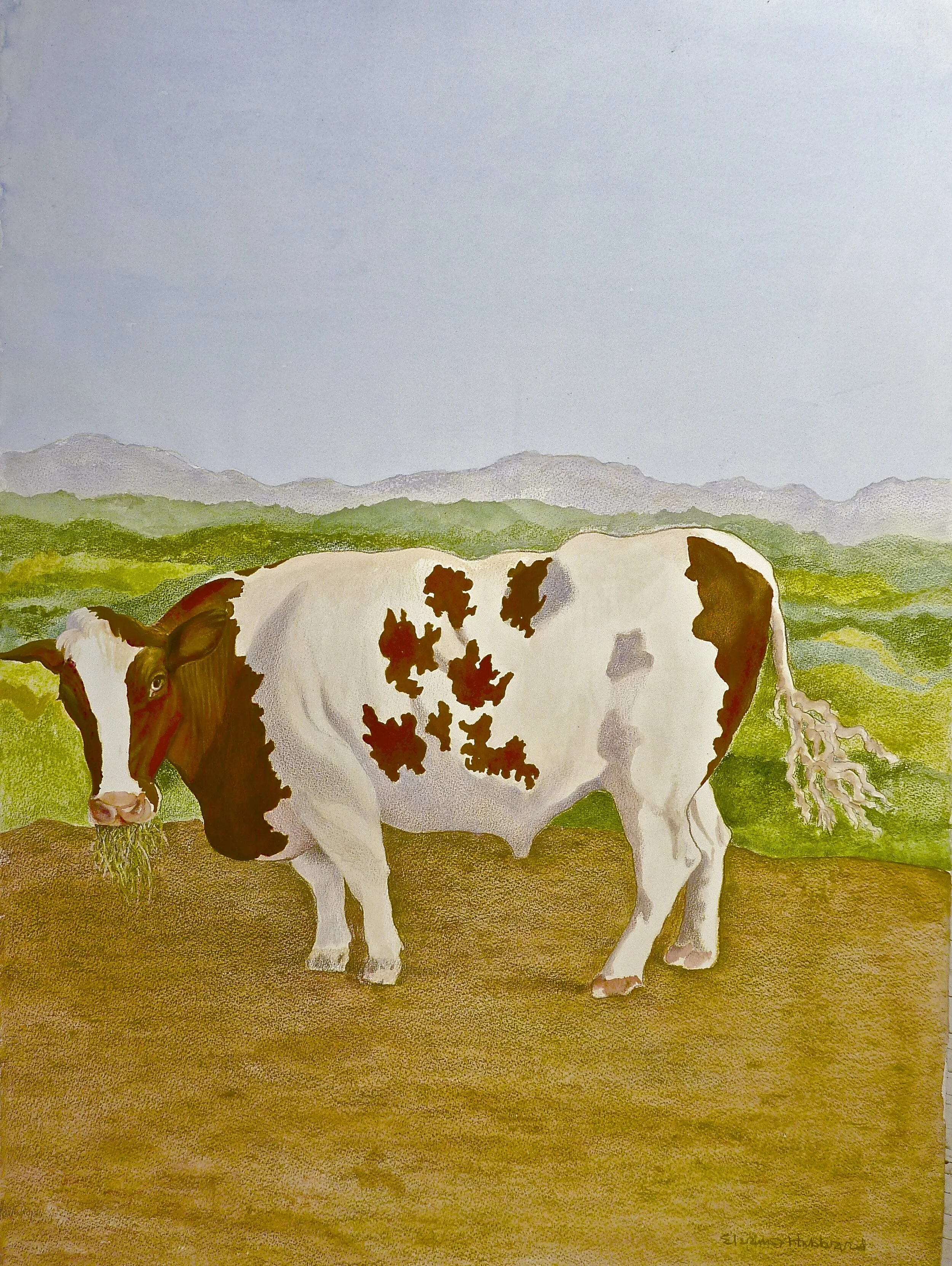 Ox Tale, 2009, watercolor and colored pencil on Arches paper, 24” x 18”