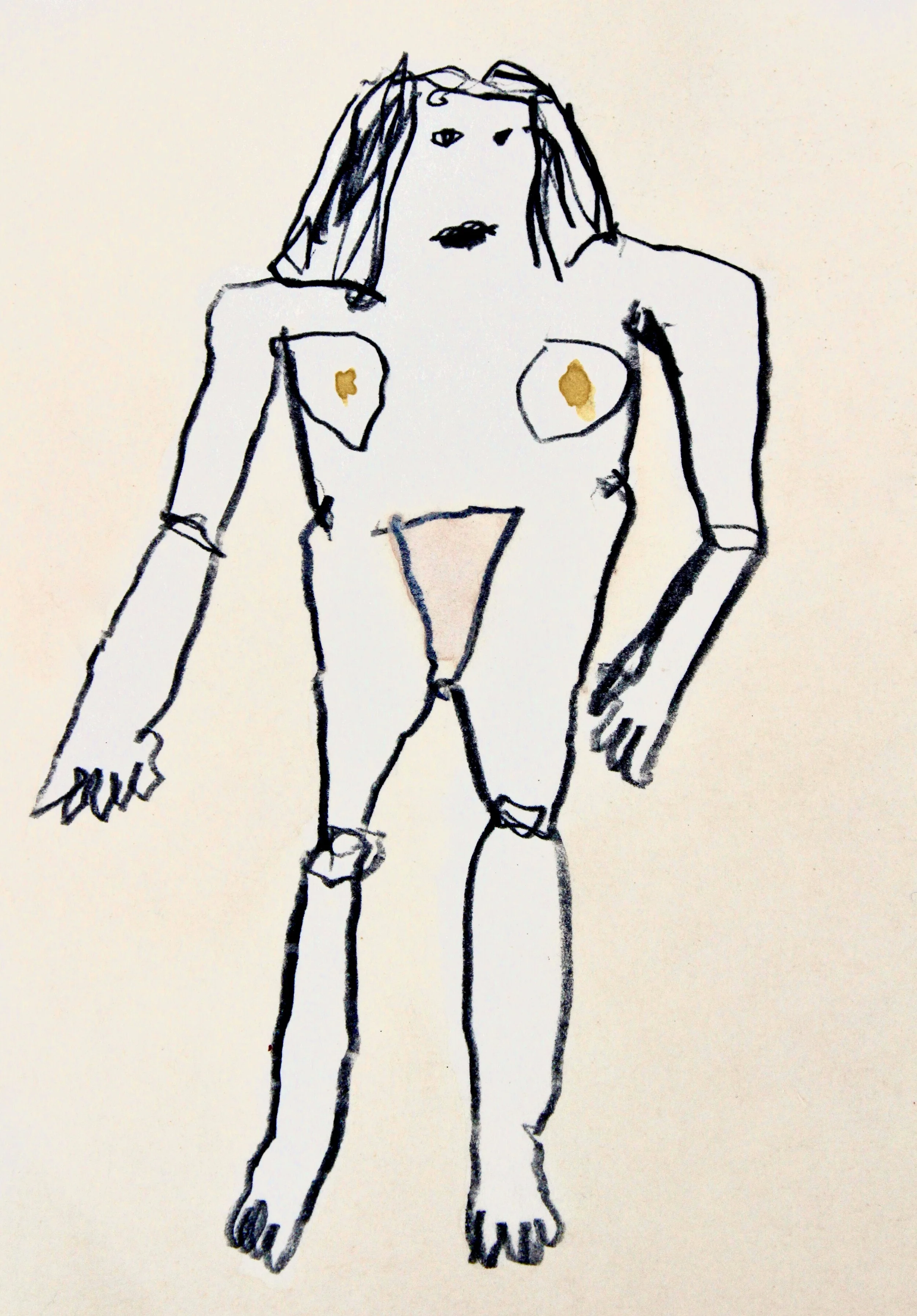 Sirens: Amaryllis, 1982, colored pencil and watercolor on paper, 6" x 4.7"