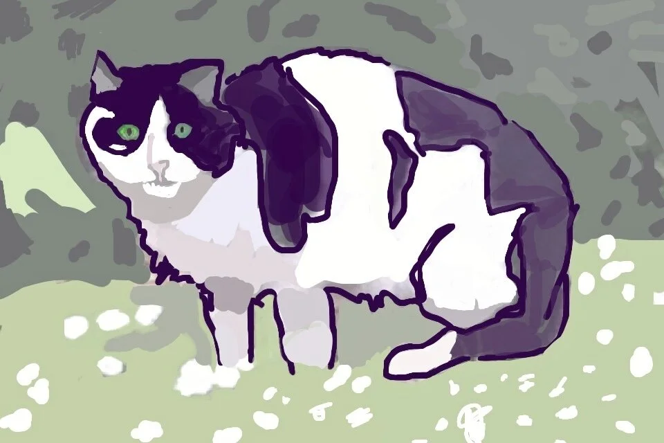 Roman Guard, 2012, digital painting printed on Canson Fine Art paper, 3’ x 4.5’