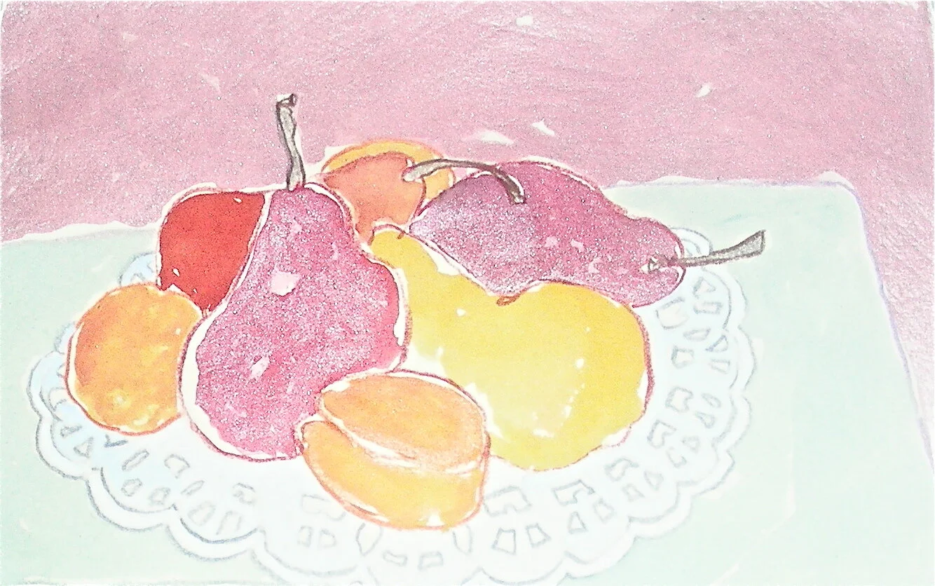 History of the World in Still Life: China, 1981, oil and colored pencil on Fabriano paper, 10” x 13”