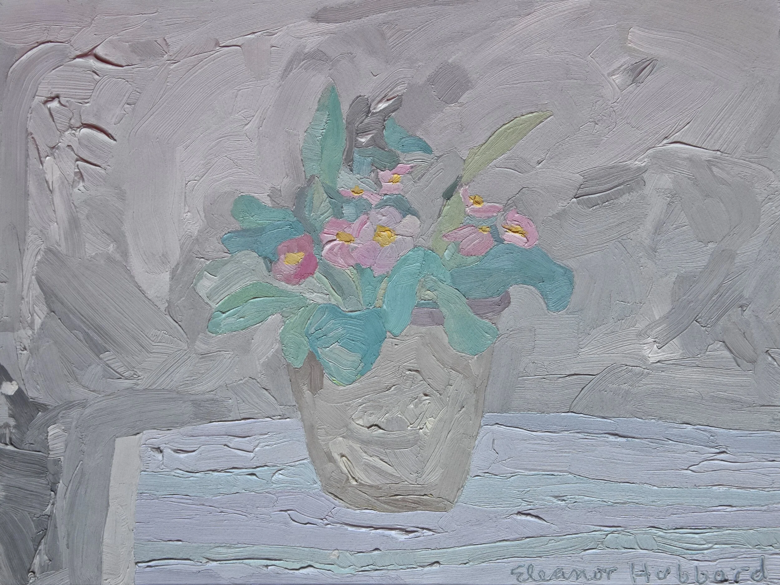 Philadelphia Monday, 1990, oil on paper laid on board, 12.2" x 16"