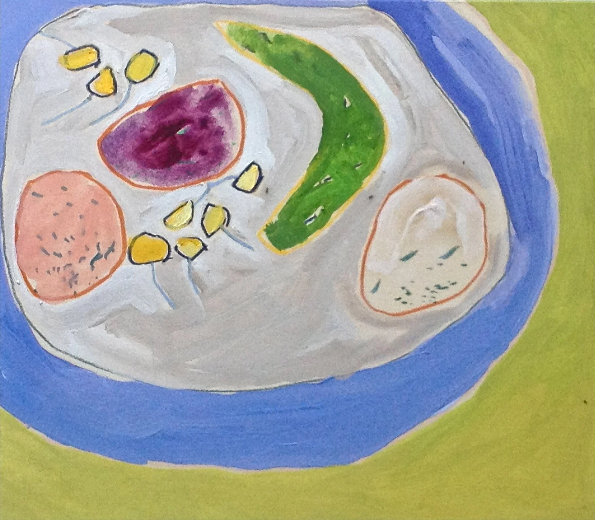 History of the World in Still Life: Finland, 1981, oil on museum board, 10” x 11”