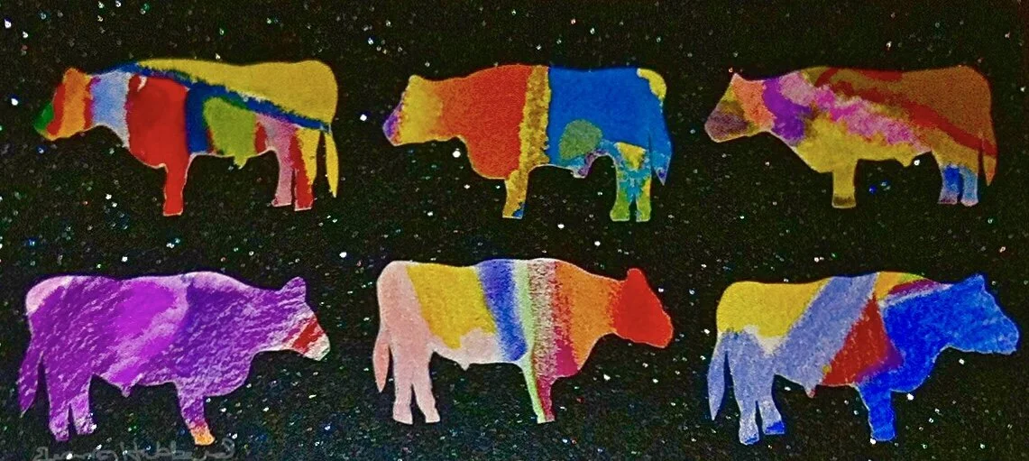 Coming or Going, 2014, oil pastel and gouache collage on Ecus paper, 25.2” x 4.5”
