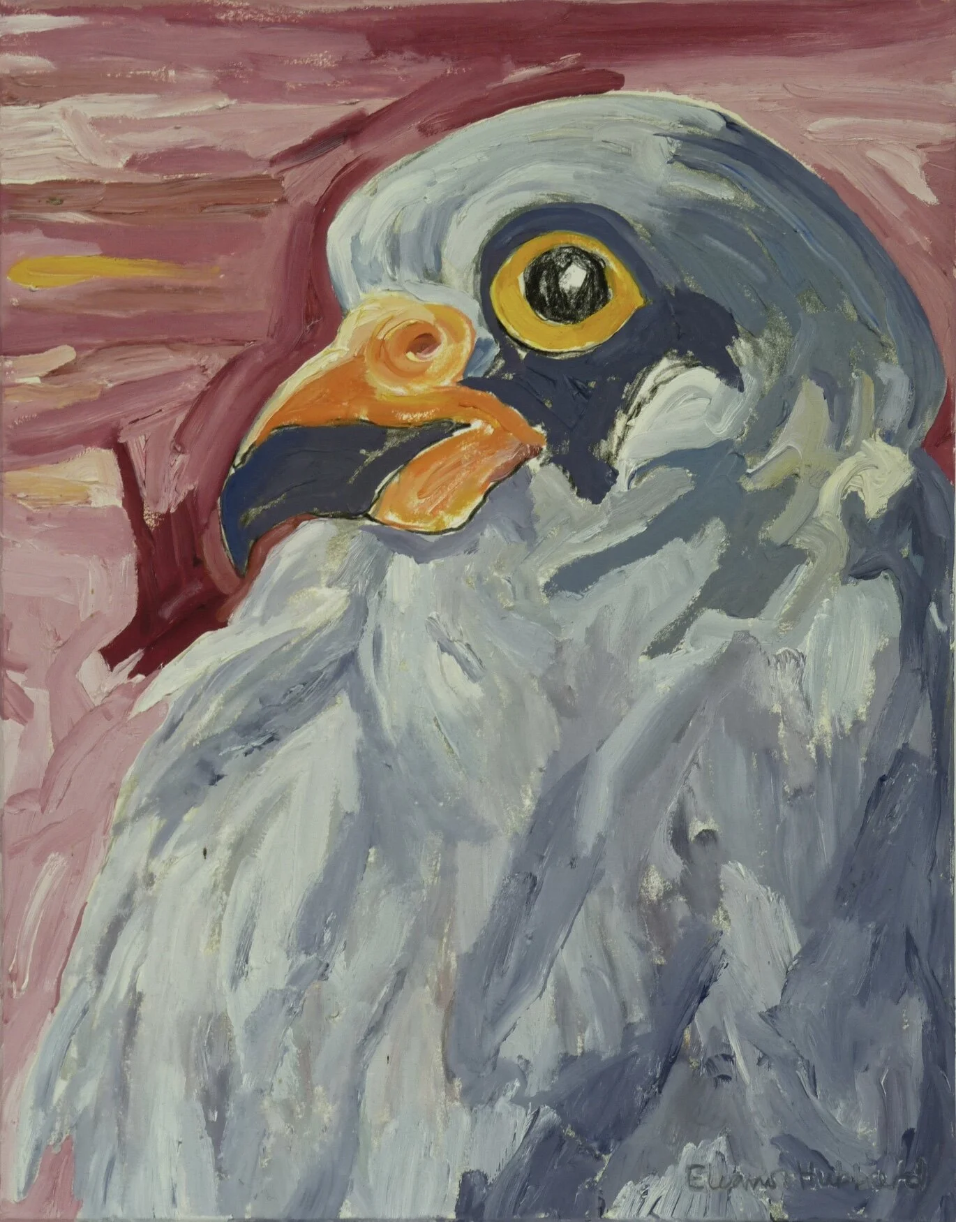 Portrait of a Red Foot, 2005, oil on museum board, 12” x 9”