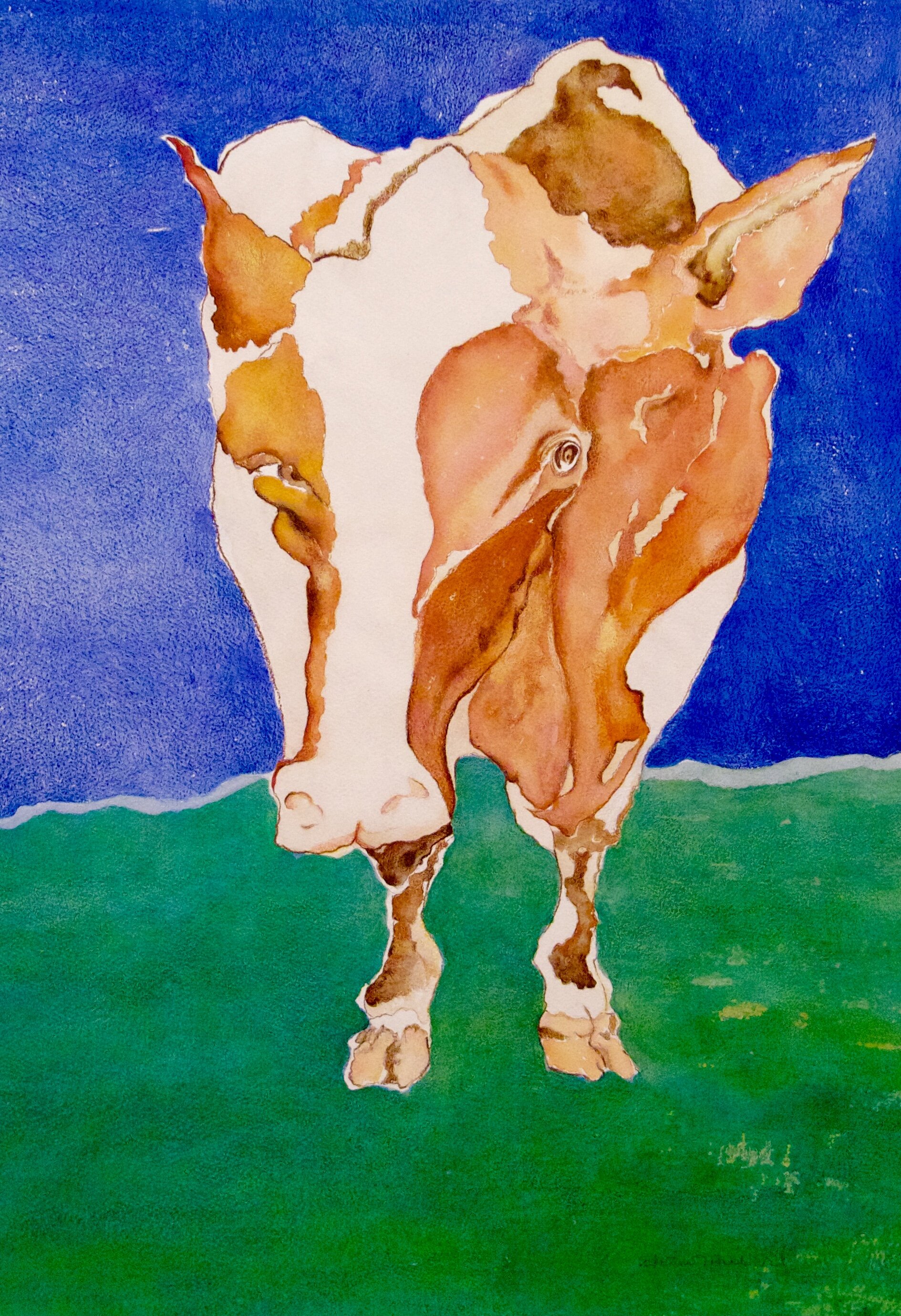 Just One Look, 2009, gouache and colored pencil on Arches paper, 30” x 22”