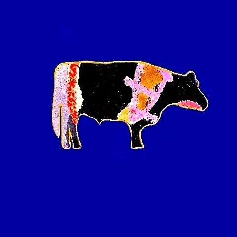 Non-Conformist, 2014, Watercolor collage on prepared Ecus paper, 4” x 4”