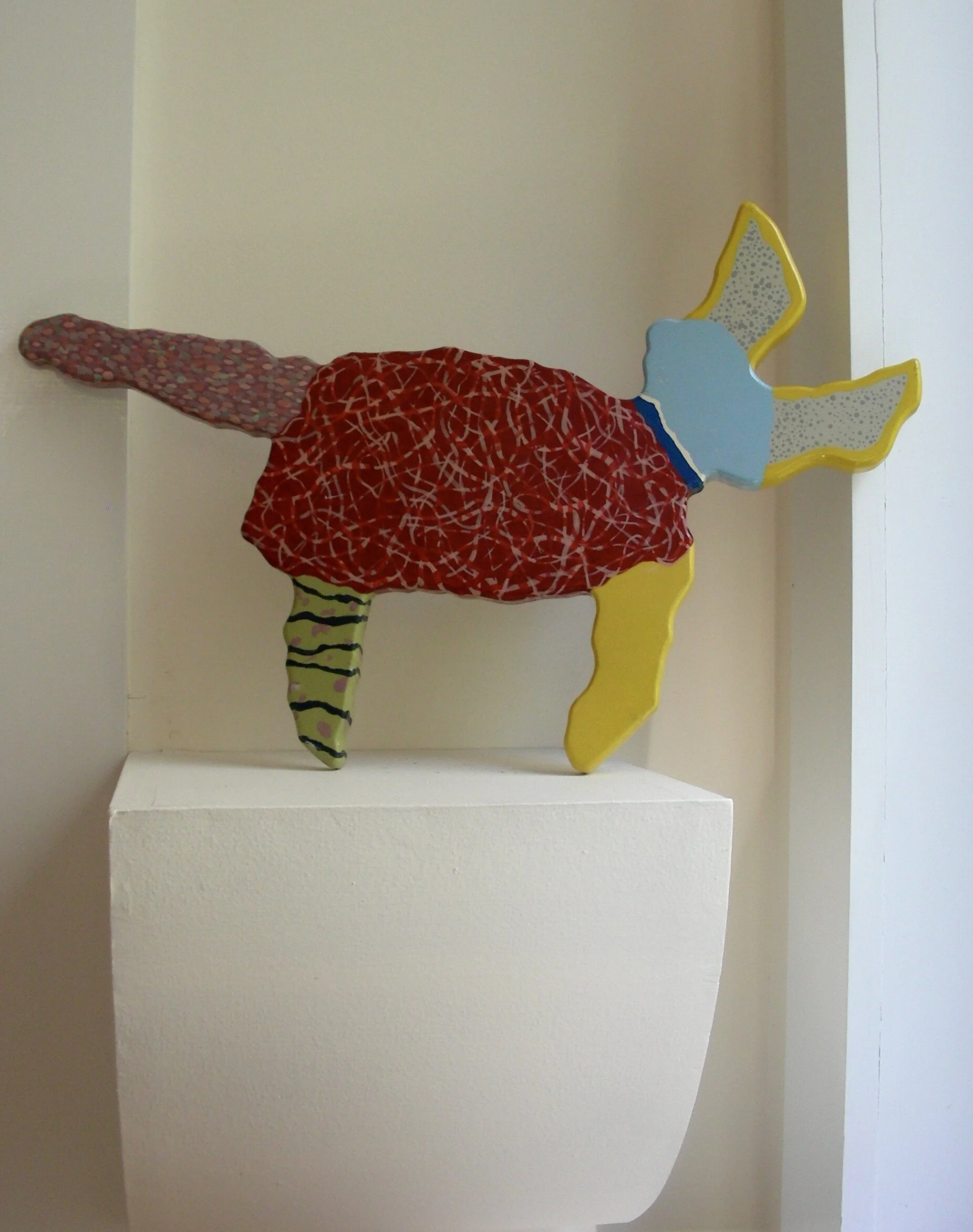 Frosty, private residence, Massachusetts, 1987, polychrome Baltic birch, 12” x 19.5”