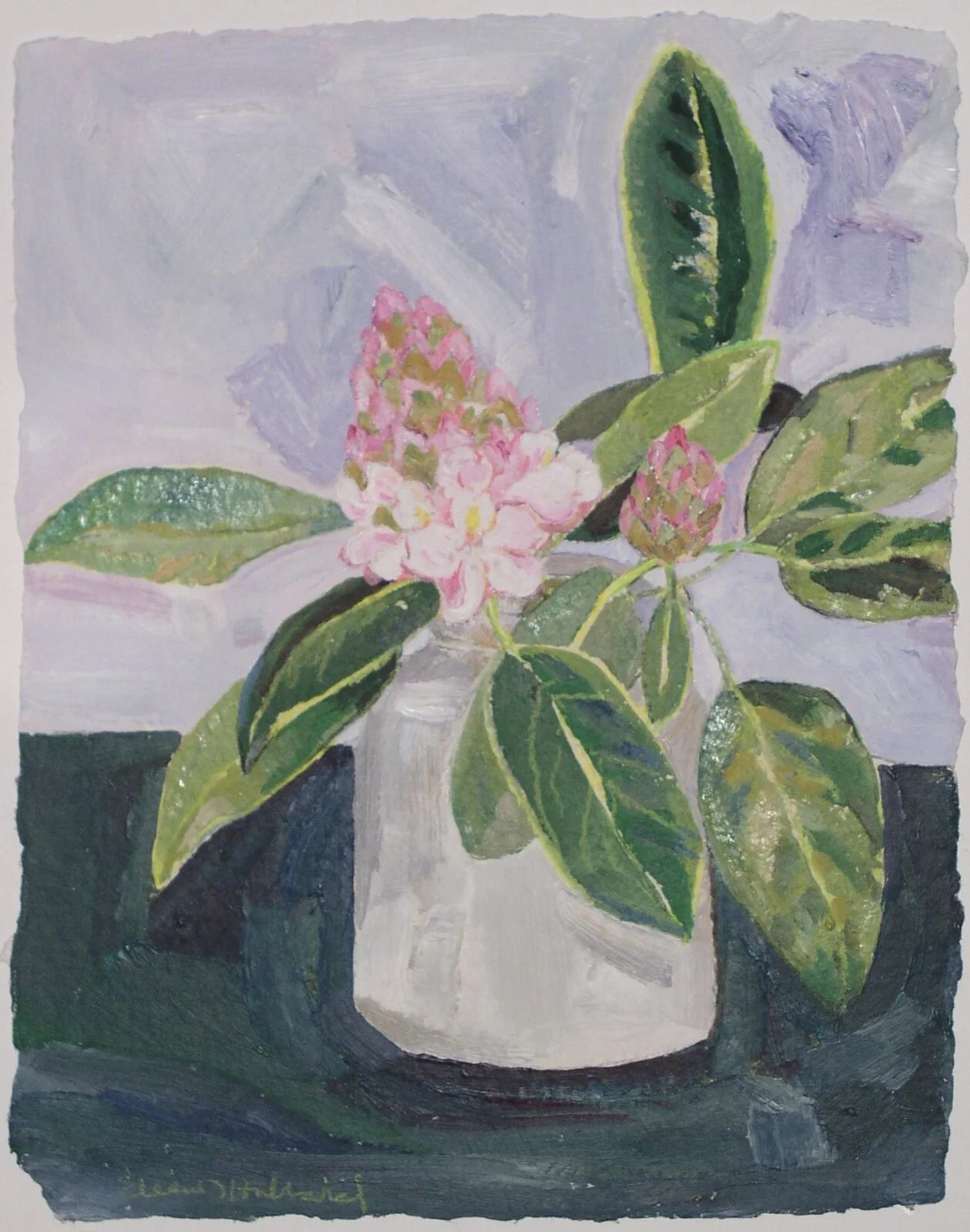 Mustard Jar in May, 2001, oil on Arches paper, 12” x 10”