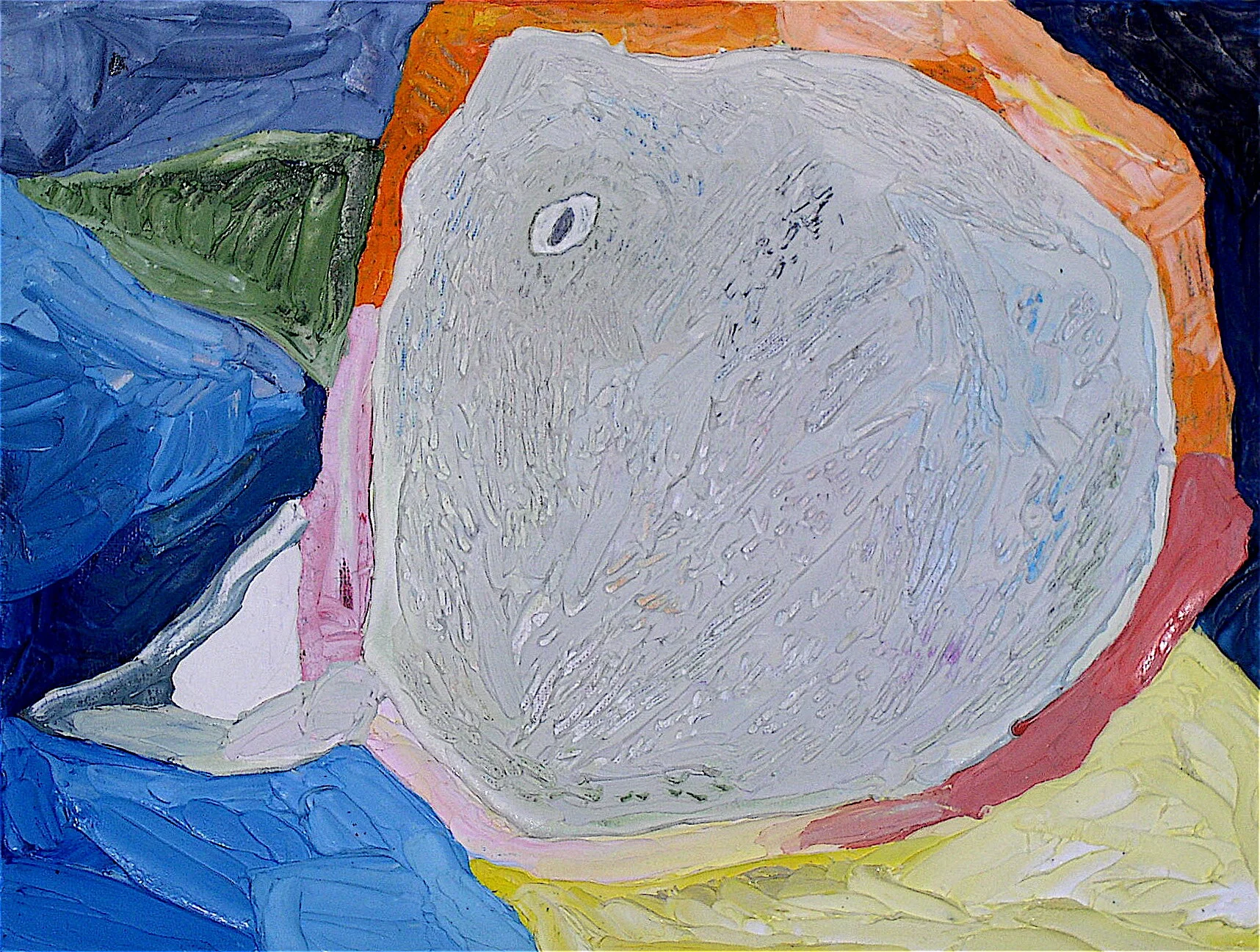 Baby Bird, 1977,  oil on linen, 9” x 12”