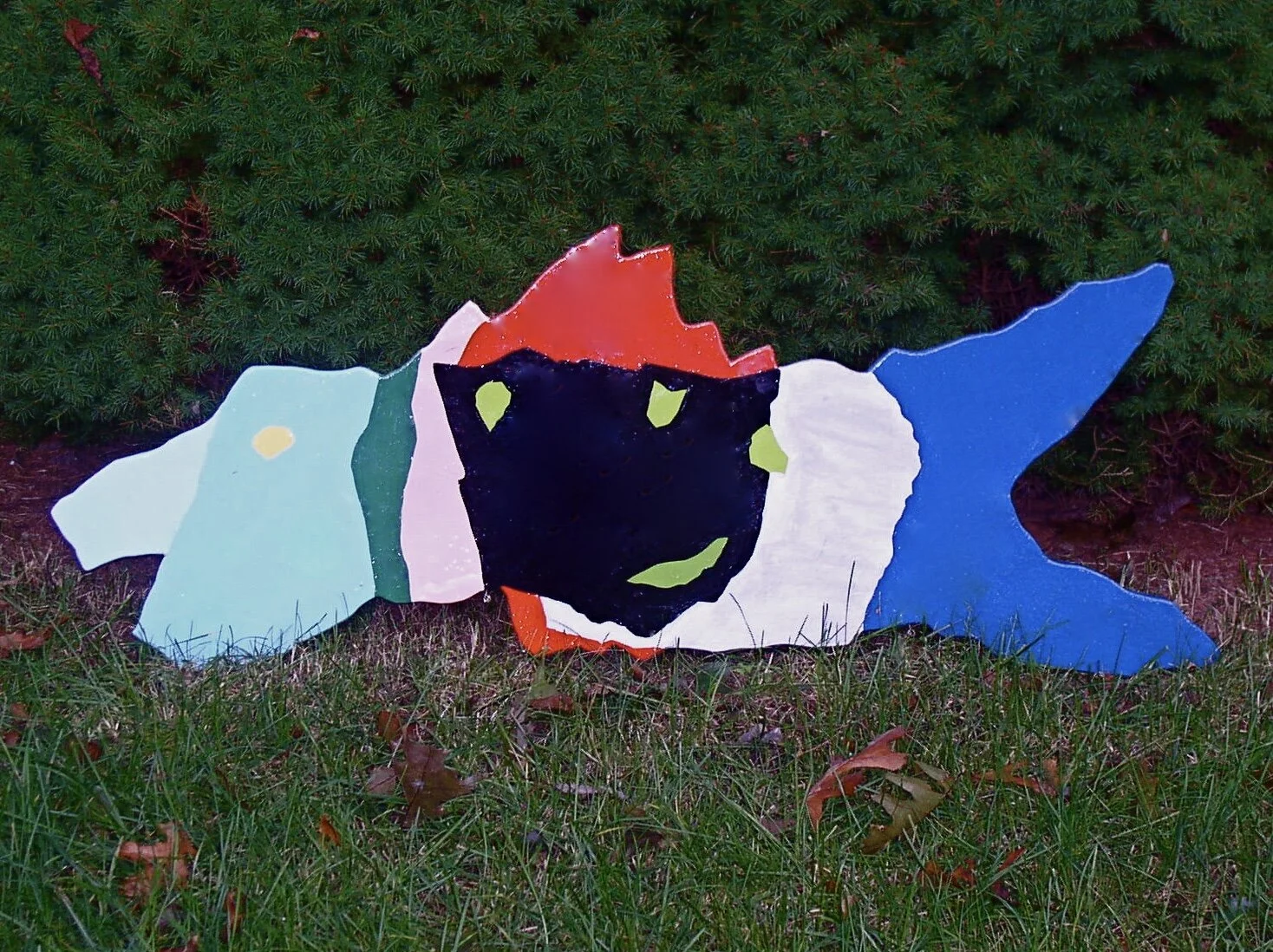 Tuna Memorial, private residence, Massachusetts, 1989, polychrome Baltic birch, 48’ x 25”