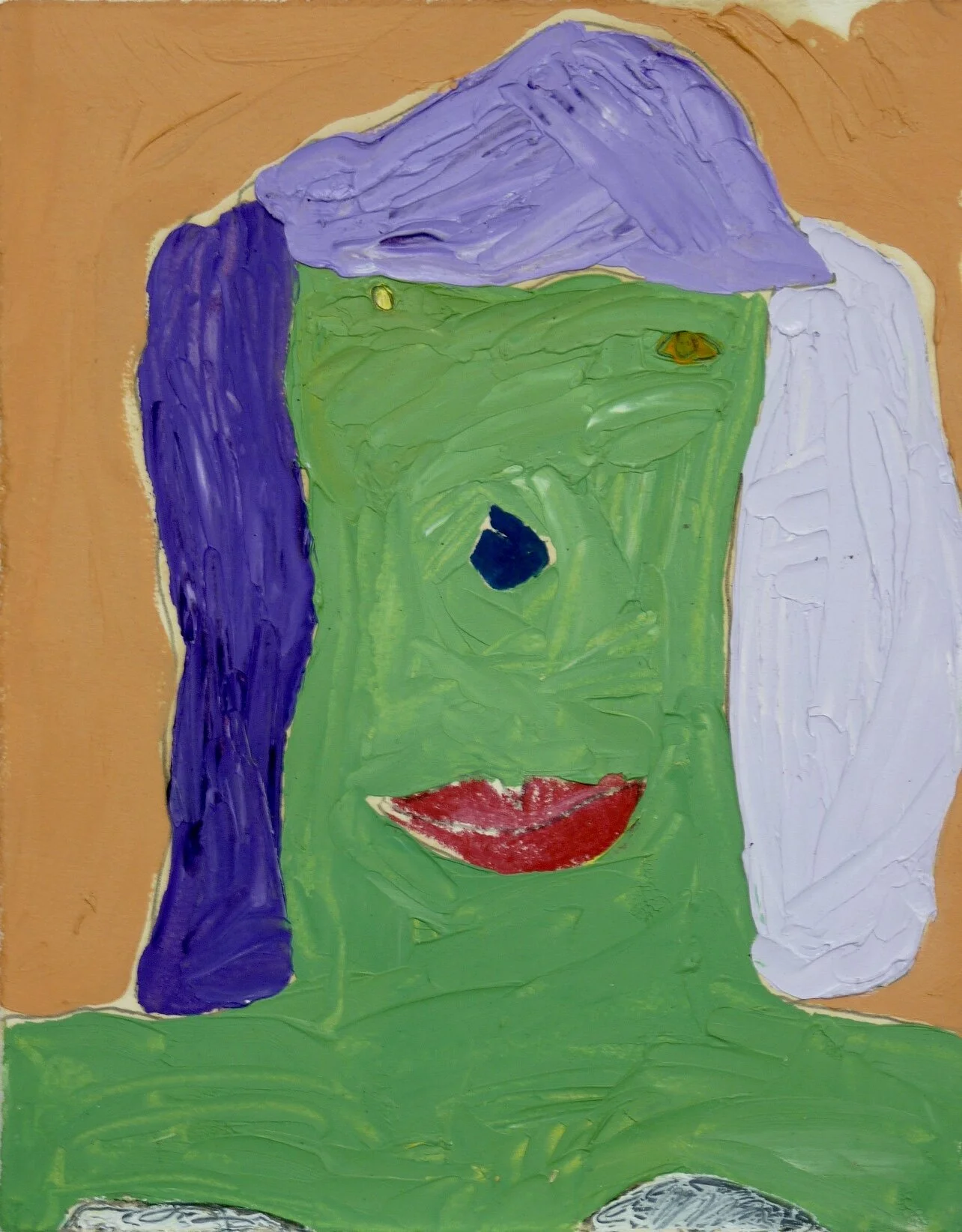 Norwegian Ballerina: Åsa, 1973, oil on BFK Rives paper, 6.5" x 6.25”