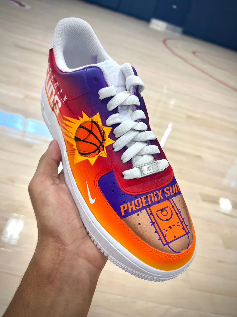 Custom Phoenix Suns Nike Air Force 1 '07 Low - “The Valley” Custom Shoes —  Q's Custom Sneakers