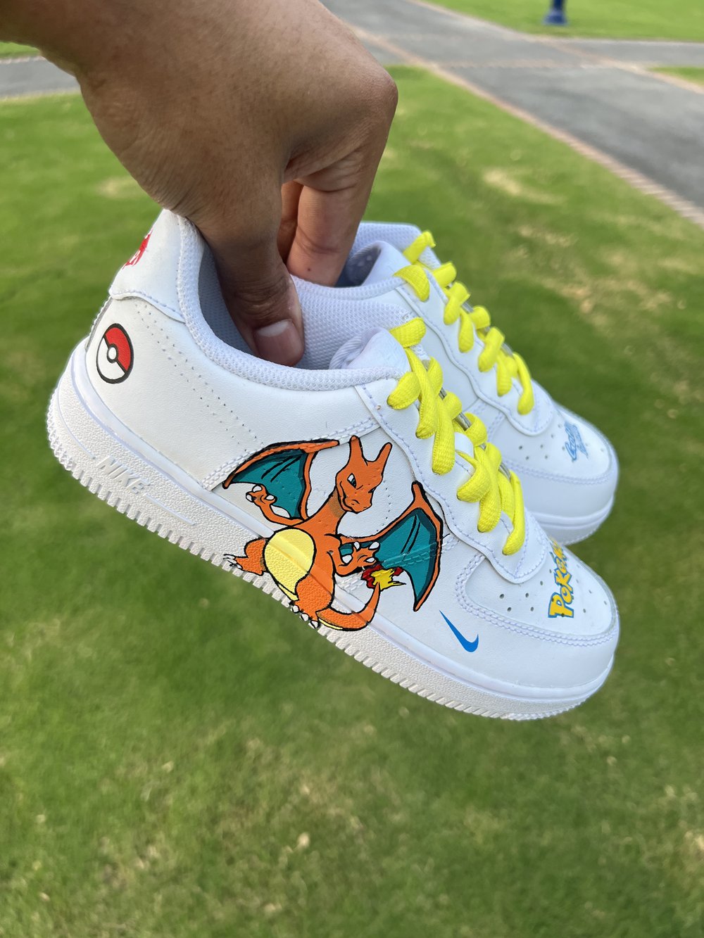 Custom Pokemon Nike Air Force 1 '07 Low - Charizard & Scizor — Q's Custom  Sneakers