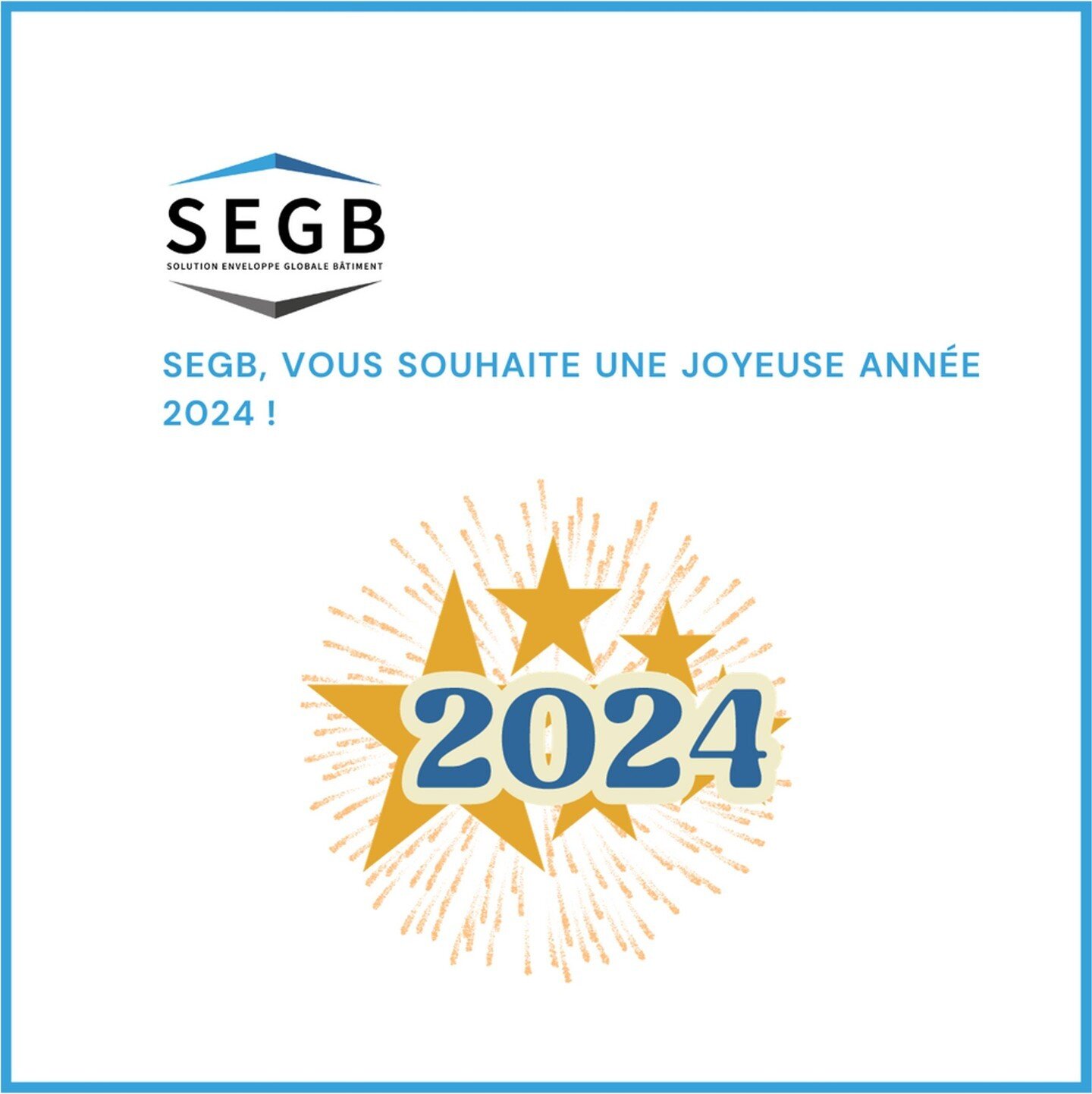 🎇 Bienvenue en 2024 avec SEGB !

En ce d&eacute;but d'ann&eacute;e, nous sommes enthousiastes &agrave; l'id&eacute;e de poursuivre notre chemin vers l'innovation et la qualit&eacute; dans tous nos projets. L'ann&eacute;e 2023 a &eacute;t&eacute; mar