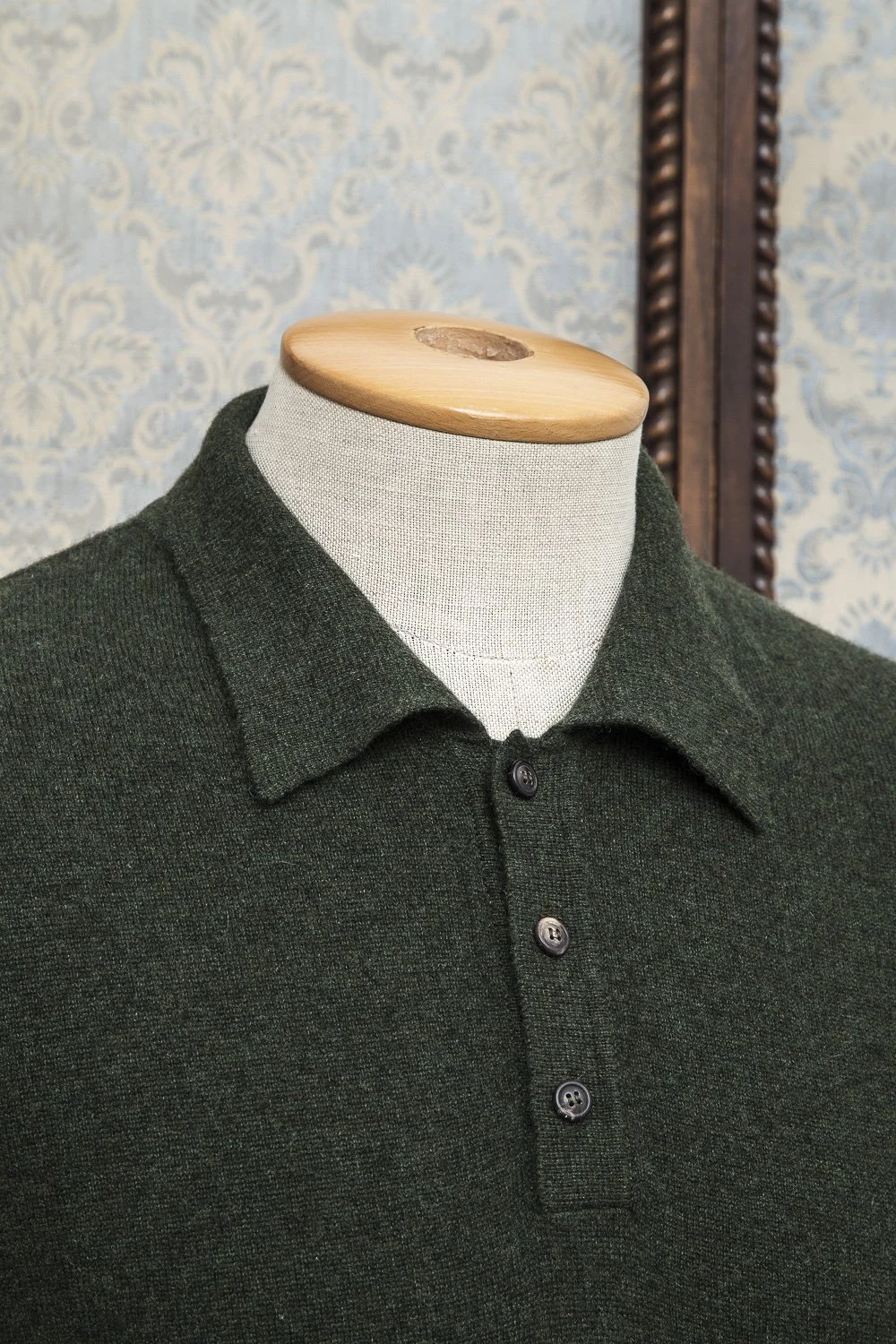 MAGLIFICIO GRP 1973 - CASA ISAAC - On demand fine Knitwear - Made in Italy - Polo C9066-2000 100 Cashmere - Green _MG_0369.jpg